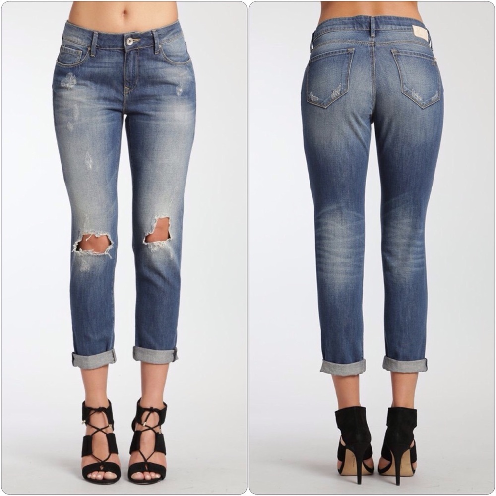 Mavi Jeans Ada Sexy Boyfriend Dark‎ Ripped Vintage